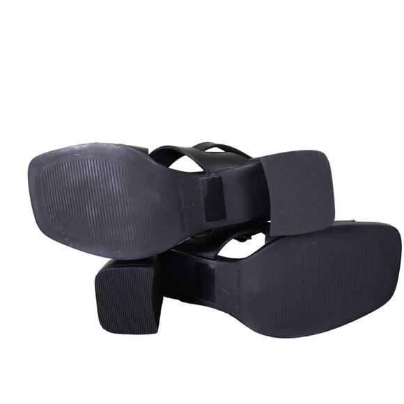 Vintage Foundry Co Womens Odelle Block Heel Sandal Size 7 Square Toe Leather - Picture 8 of 11